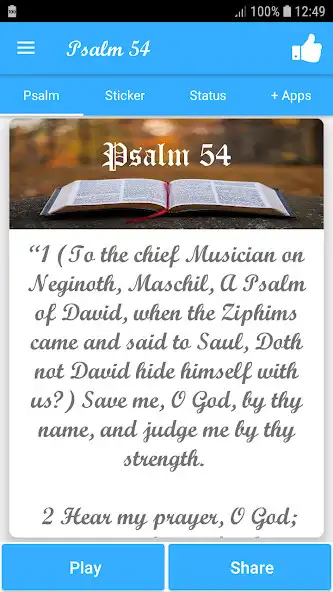 Play Psalm 54  and enjoy Psalm 54 with UptoPlay
