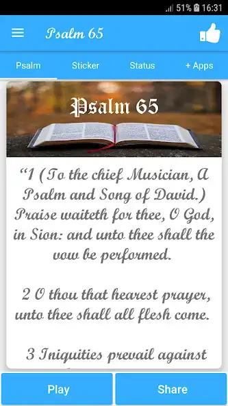 Play Psalm 65  and enjoy Psalm 65 with UptoPlay