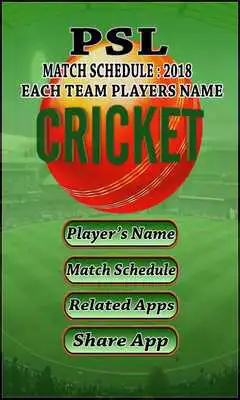 Play PSL Schedule 2018 : Players Name Free