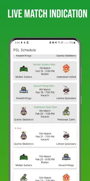 Play PSL Schedule as an online game PSL Schedule with UptoPlay