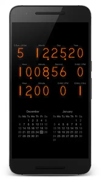 Play PsPsClock"Nixie" Clock  Cal  and enjoy PsPsClock"Nixie" Clock  Cal with UptoPlay