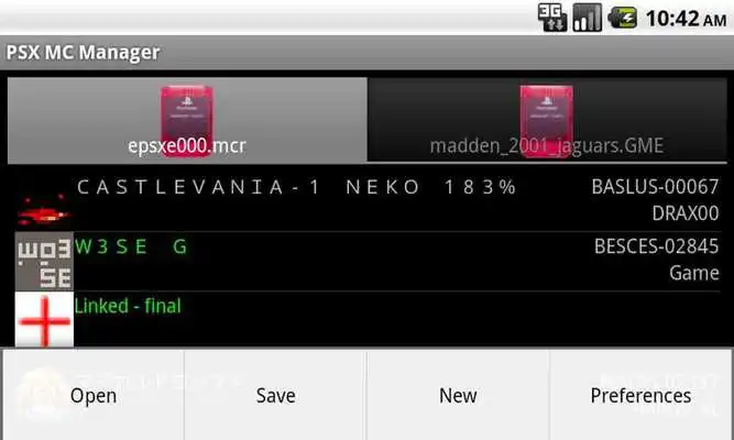 Play PSX MC Manager