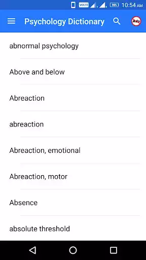 Play Psychology Dictionary as an online game Psychology Dictionary with UptoPlay