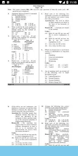 Play PSYCHOLOGY NET Question paper as an online game PSYCHOLOGY NET Question paper with UptoPlay