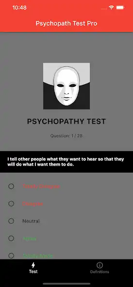 Play Psychopathy Test Plus  and enjoy Psychopathy Test Plus with UptoPlay
