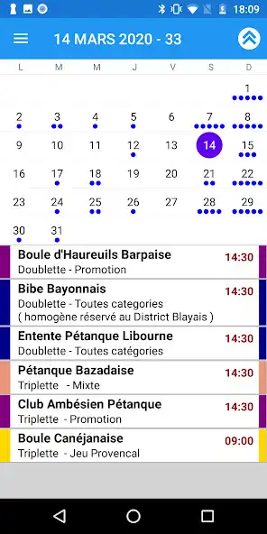 Play Pétanque Calendriers Concours  and enjoy Pétanque Calendriers Concours with UptoPlay