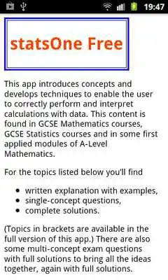 Play PTC GCSE and A-Level statsOne