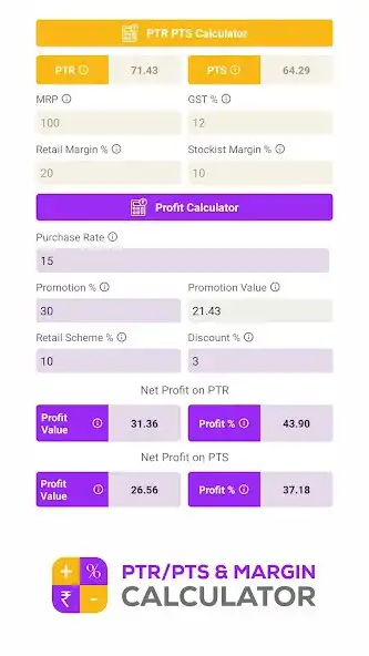 Play PTR  PTS Calculator for Pharma as an online game PTR  PTS Calculator for Pharma with UptoPlay