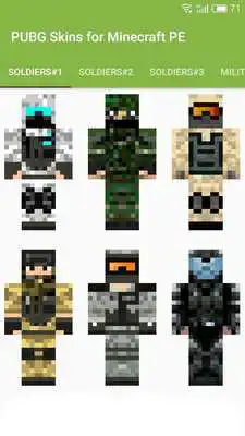 Play PUBG Skins for Minecraft PE