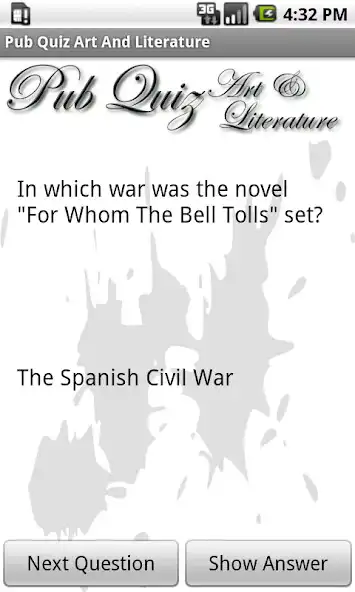 Play Pub Quiz Art  Literature Free  and enjoy Pub Quiz Art  Literature Free with UptoPlay