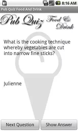 Play Pub Quiz Food And Drink Free