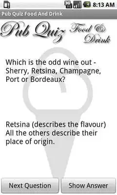 Play Pub Quiz Food And Drink Free