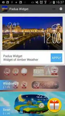 Play Pudua weather widget/clock