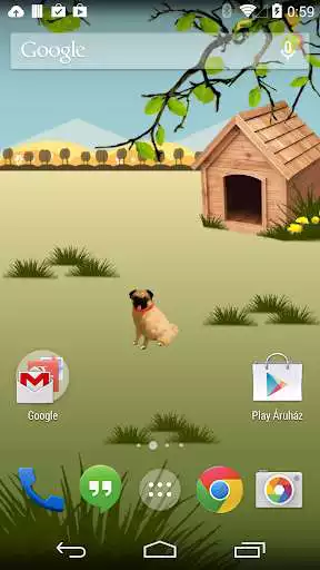 Play APK Pugzie Cute Pug Live Wallpaper  and enjoy Pugzie Cute Pug Live Wallpaper with UptoPlay com.don.livepugbg