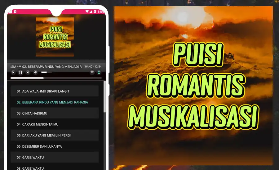 Play Puisi Baper Romantis Audio  and enjoy Puisi Baper Romantis Audio with UptoPlay