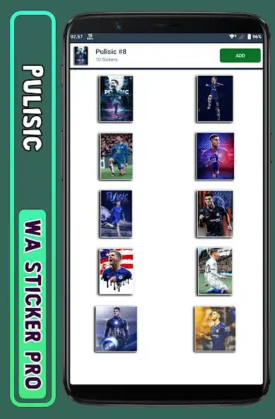 Play Pulisic - WA Sticker Pro as an online game Pulisic - WA Sticker Pro with UptoPlay