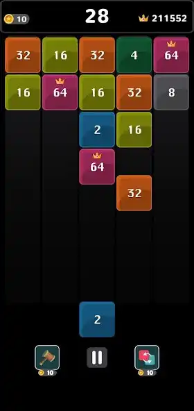 Play Pull  Merge :2048 Puzzle Game as an online game Pull  Merge :2048 Puzzle Game with UptoPlay