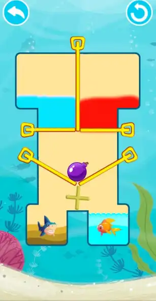 Play Pull Pin-Save The Fish as an online game Pull Pin-Save The Fish with UptoPlay