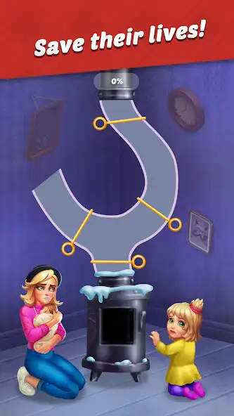 Play Pull the Family Pin: Save Home as an online game Pull the Family Pin: Save Home with UptoPlay