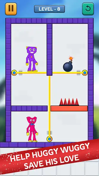 Play Pull the pin: Blue hero rescue  and enjoy Pull the pin: Blue hero rescue with UptoPlay