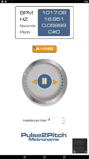 Play Pulse2Pitch Metronome  and enjoy Pulse2Pitch Metronome with UptoPlay