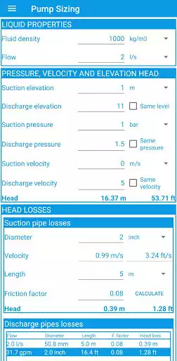Play Pump sizing  and enjoy Pump sizing with UptoPlay