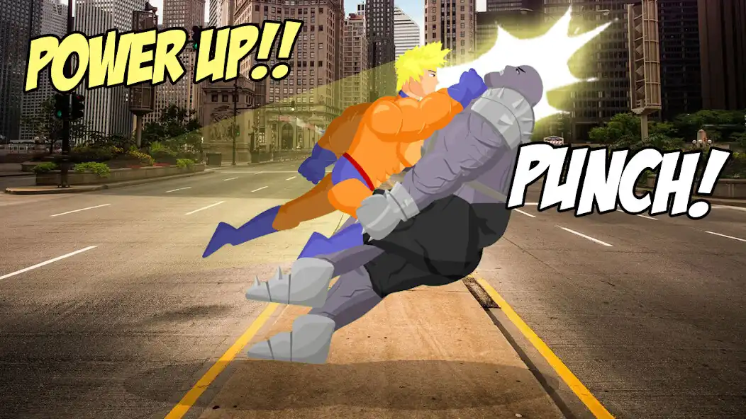 Play Punch Hero vs Mad Monster Street Brawl as an online game Punch Hero vs Mad Monster Street Brawl with UptoPlay