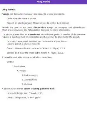 Play Punctuation Rules Play Punctuation Rules