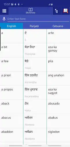 Play Punjabi Cebuano Dictionary  and enjoy Punjabi Cebuano Dictionary with UptoPlay