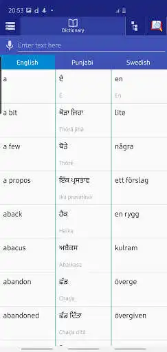 Play Punjabi Swedish Dictionary  and enjoy Punjabi Swedish Dictionary with UptoPlay