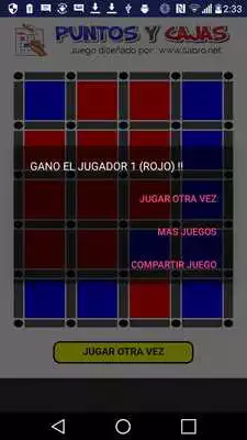 Play Puntos y Cajas para 2 Jugadores Puntitos y Cuadros