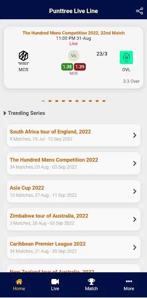 Play Punttree Live Line as an online game Punttree Live Line with UptoPlay