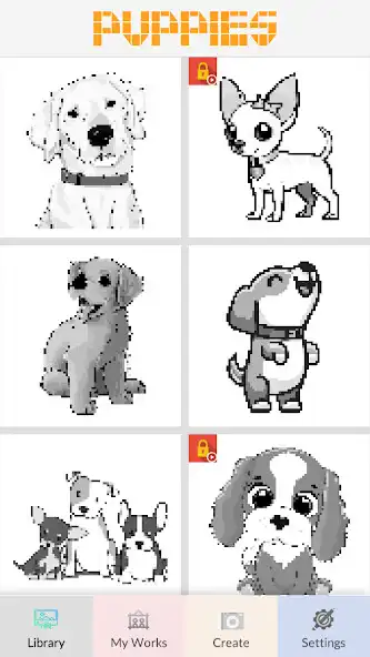 Play Puppies Pixel Art  and enjoy Puppies Pixel Art with UptoPlay