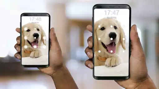 Play Puppy Dog Pattern Lock Screen as an online game Puppy Dog Pattern Lock Screen with UptoPlay