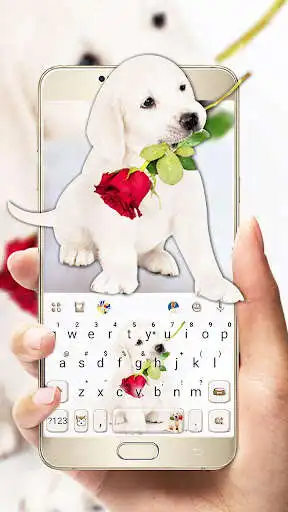 Play Puppy Love Rose Keyboard Theme  and enjoy Puppy Love Rose Keyboard Theme with UptoPlay