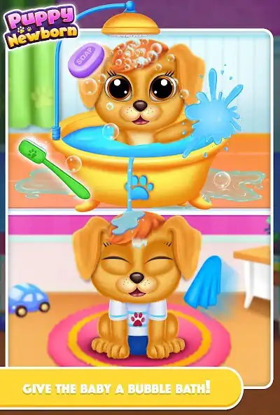 Play Puppy mommy newborn babyshower as an online game Puppy mommy newborn babyshower with UptoPlay