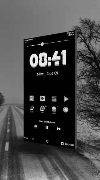 Play Pure Black Minimal KLWP preset as an online game Pure Black Minimal KLWP preset with UptoPlay