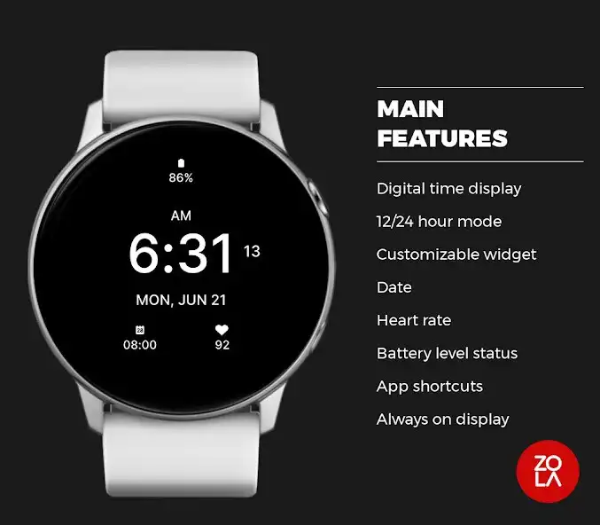 Play Pure Black Watch Face as an online game Pure Black Watch Face with UptoPlay