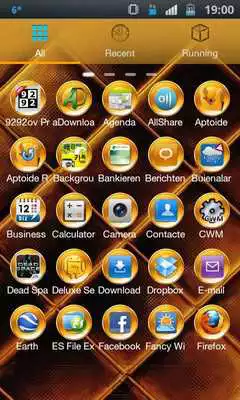 Play PureGold Theme for GO Launcher