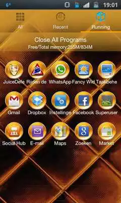 Play PureGold Theme for GO Launcher