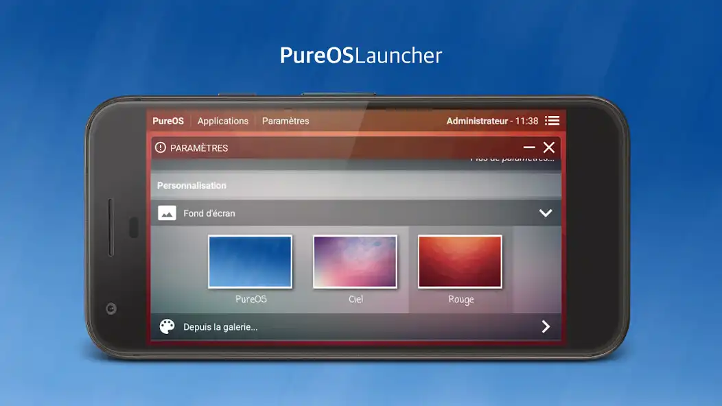 Play PureOS Launcher as an online game PureOS Launcher with UptoPlay