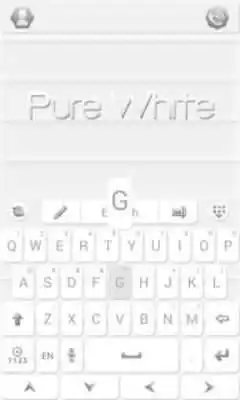 Play Pure White GO Keyboard Theme