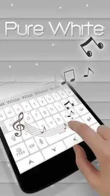 Play Pure White GO Keyboard Theme