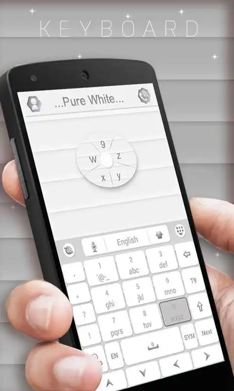 Play Pure White GO Keyboard Theme