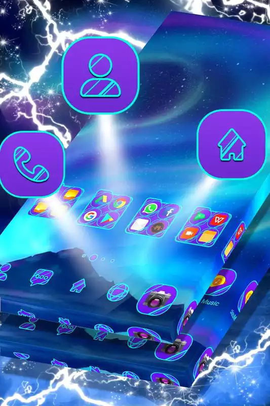 Play Purple An Blue Launcher