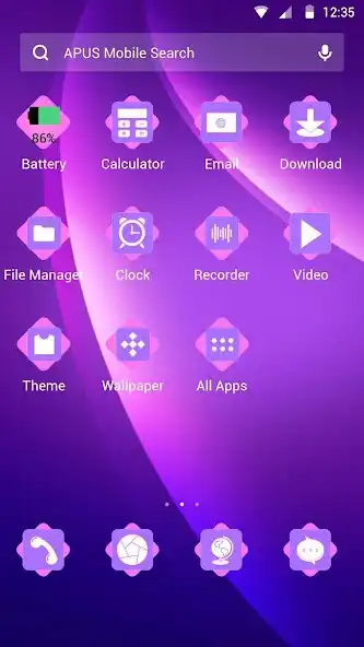 Play Purple-APUS Launcher theme Play Purple-APUS Launcher theme