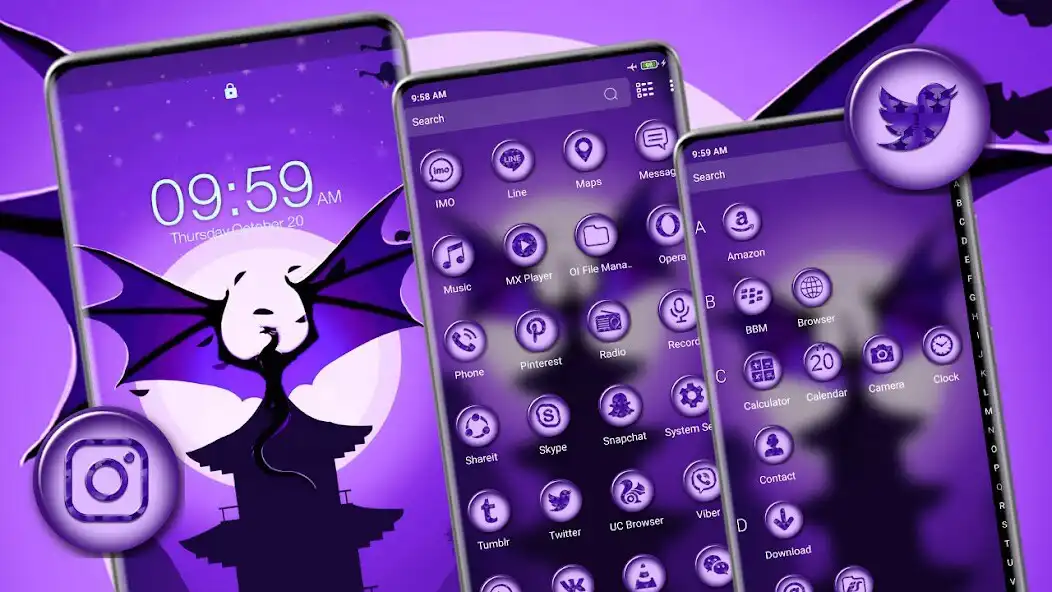 Play Purple Bat Theme as an online game Purple Bat Theme with UptoPlay