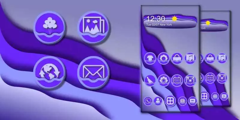 Play Purple Brief Wave Theme