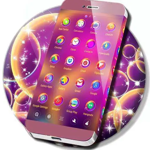 Free play online Purple Bubble Launcher APK