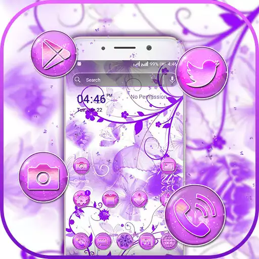 Play Purple Butterfly Launcher Theme APK Play Purple Butterfly Launcher Theme APK